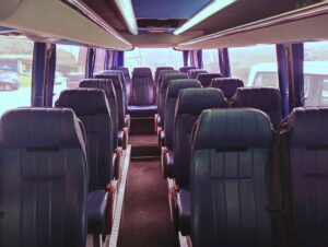 Generbus 19-seater coach interior